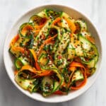 Cucumber Carrot Salad with Spicy Garlicky Dressing Recipe