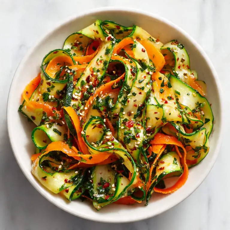 Cucumber Carrot Salad with Spicy Garlicky Dressing Recipe