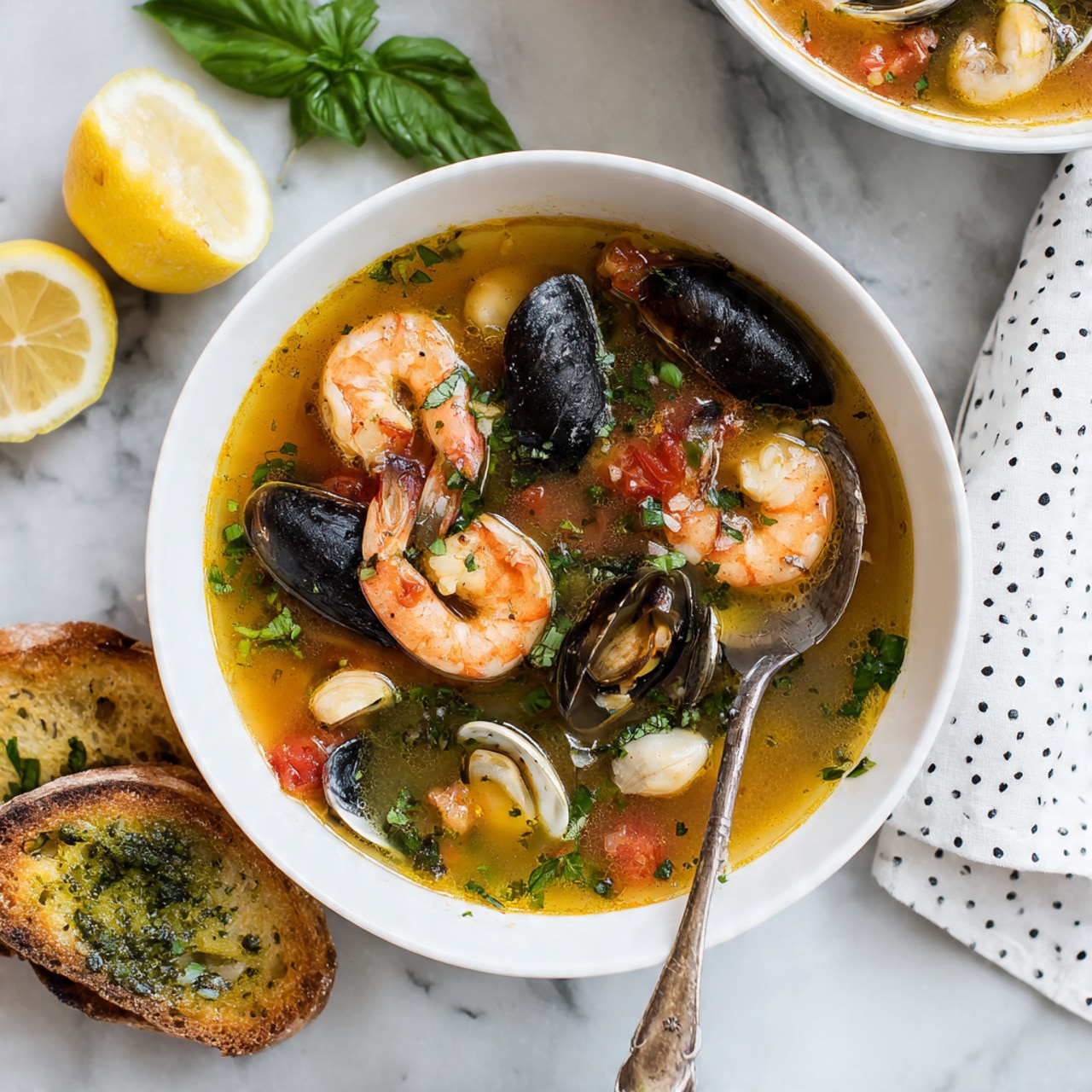 Bouillabaisse: Classic French Seafood Stew with Fish & Shellfish