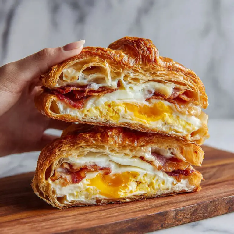 Loaded Breakfast Stuffed Croissants Recipe