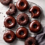 Chocolate Covered Baked Donuts with Rich Chocolate Glaze Recipe
