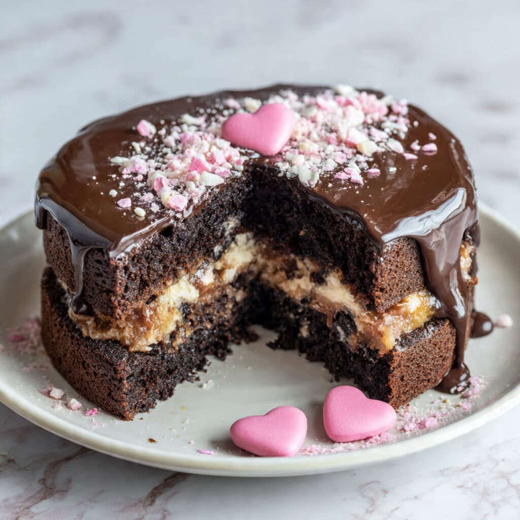 Chocolate Heartfelt Fudge Cake Recipe