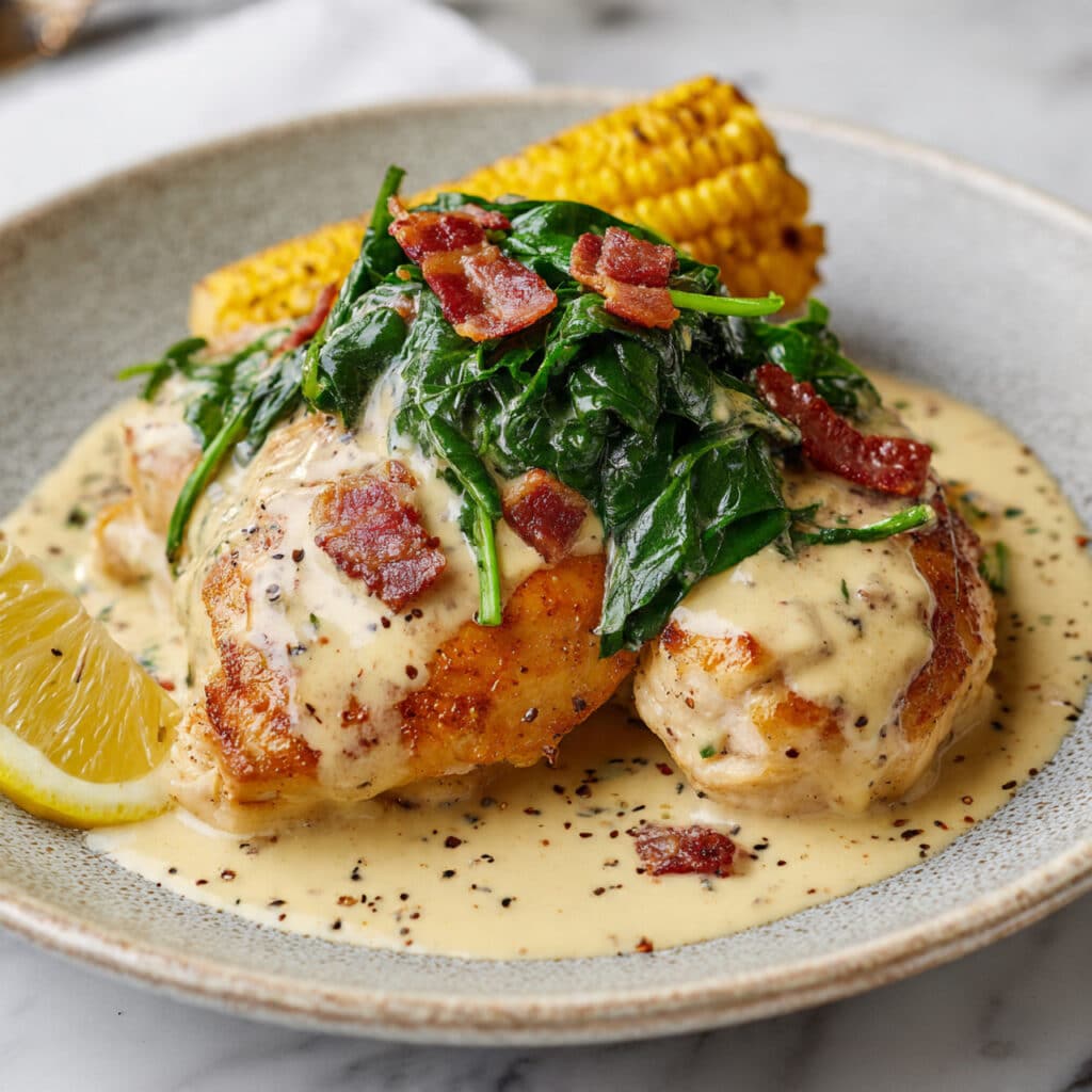 Creamy Balsamic Chicken with Spinach Recipe