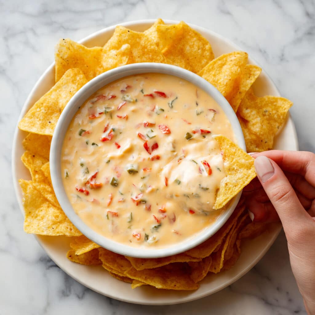Easy Creamy Queso Dip Recipe