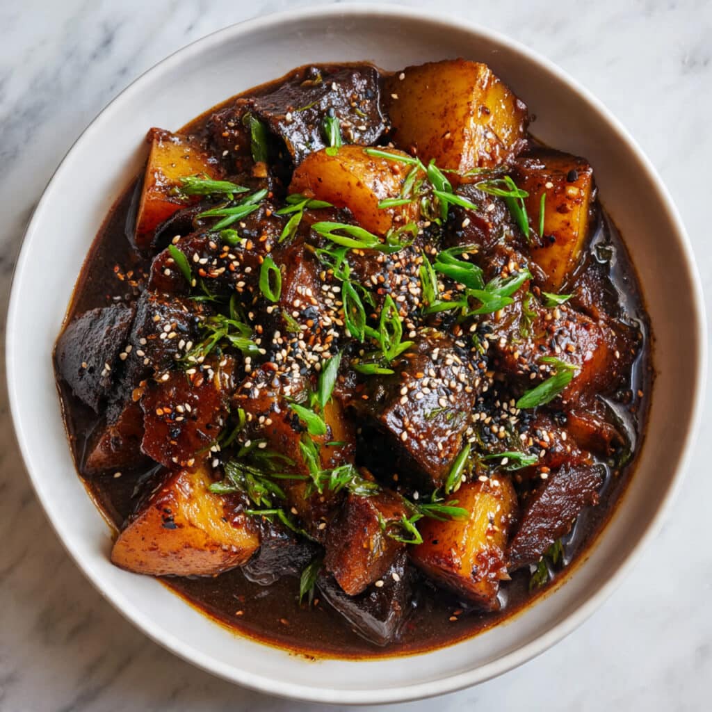 Korean Braised Potatoes (Gamja Jorim) Recipe