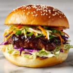 Korean BBQ Chicken Sandwich with Zesty Cabbage Slaw Recipe