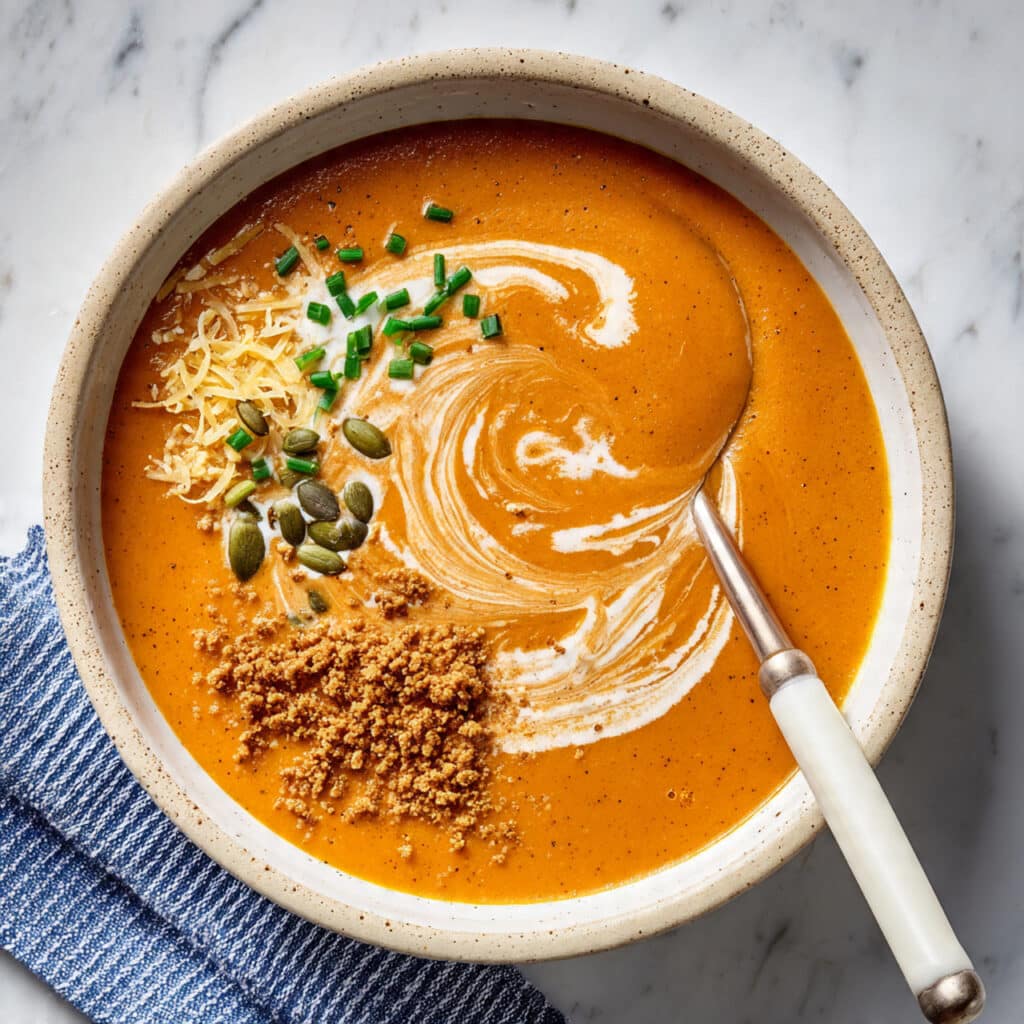 Creamy Roasted Cauliflower and Carrot Soup Recipe