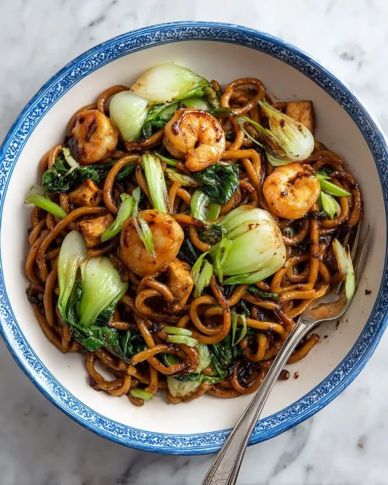 Asian Saucy Shrimp Udon Noodles in 15 Minutes Recipe