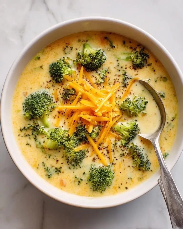Creamy Broccoli Potato Soup with Cheddar Recipe