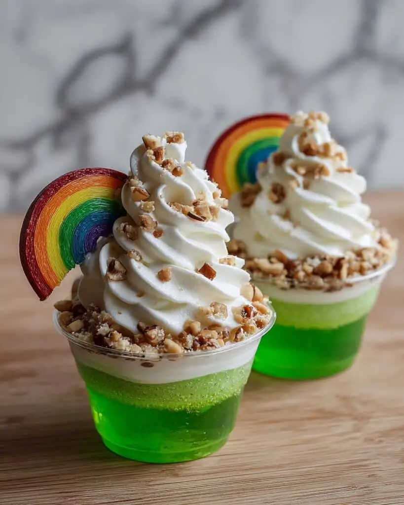 Rainbow Layered Jello Cups Recipe
