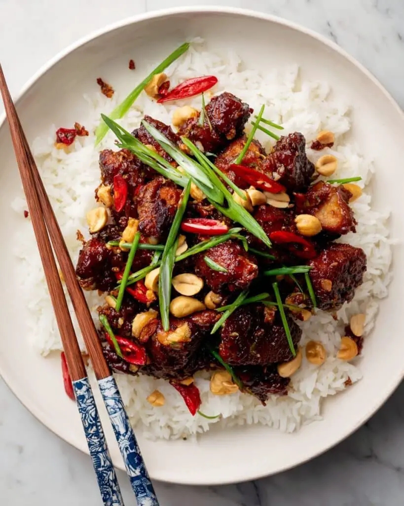 Healthier 25 Minute Kung Pao Chicken Recipe