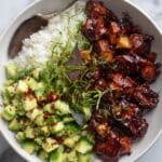 Skillet Chicken Adobo with Coconut Rice Recipe