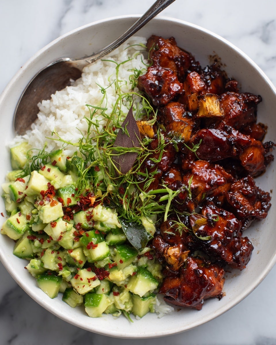 Skillet Chicken Adobo with Coconut Rice Recipe
