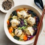 15 Minute Miso Dumpling Soup Recipe