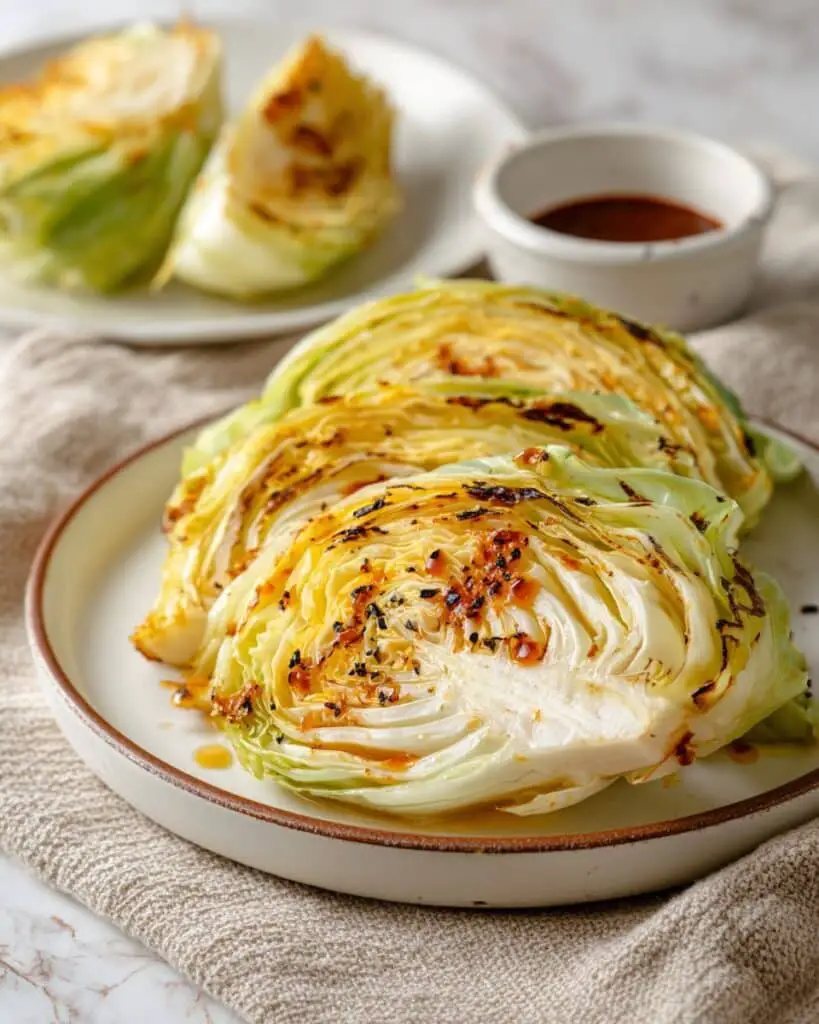 Spicy Roasted Cabbage Wedges Recipe