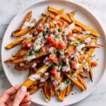 Loaded Greek Sweet Potato Fries Recipe