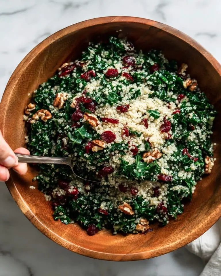 Cranberry Kale Quinoa Salad Recipe