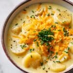 Cheddar Garlic Herb Potato Soup Recipe