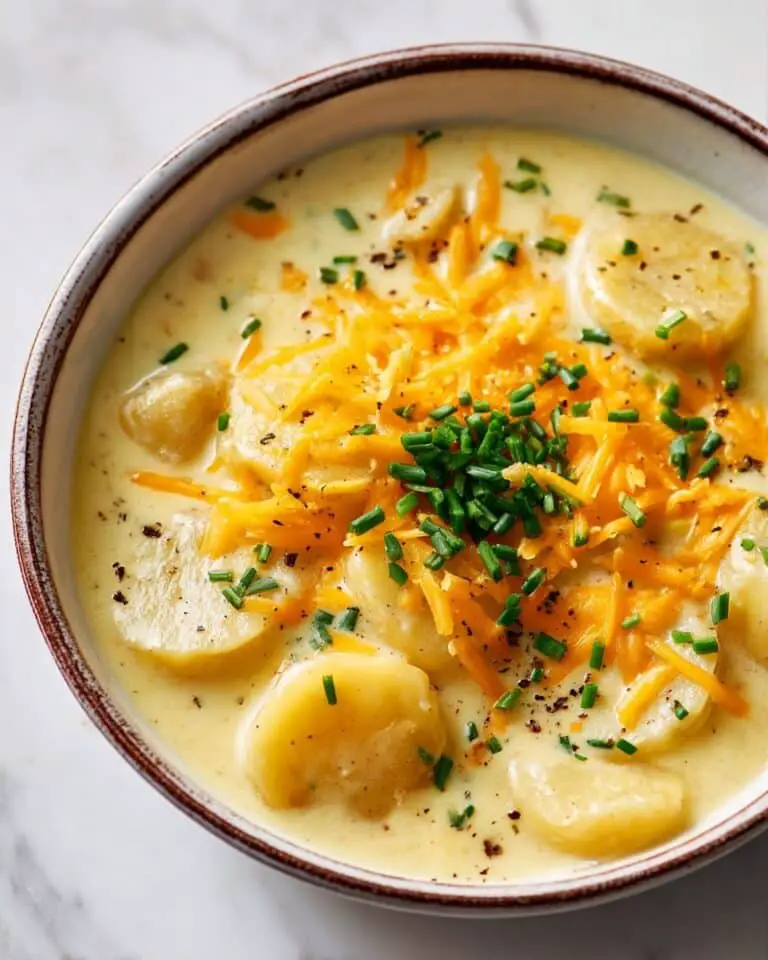 Cheddar Garlic Herb Potato Soup Recipe