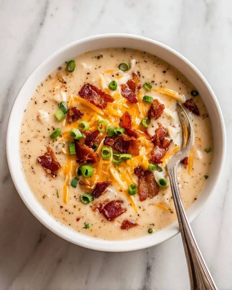Beef & Smoked Cheddar Potato Soup Recipe