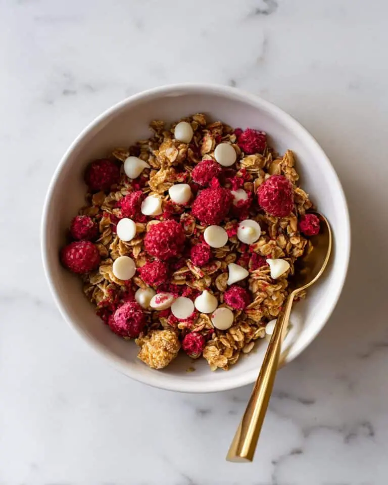 White Chocolate Raspberry Crunch Granola Recipe