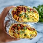 Chorizo Breakfast Burritos Recipe