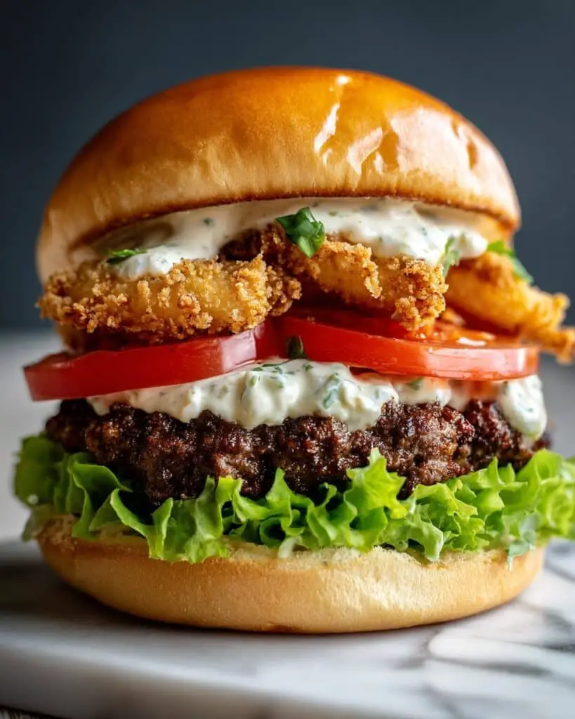 Crispy Soft Shell Crab Burger with Fresh Toppings Recipe