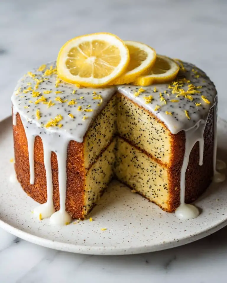 Lemon Poppy Seed Cake (Moist & Zesty) Recipe