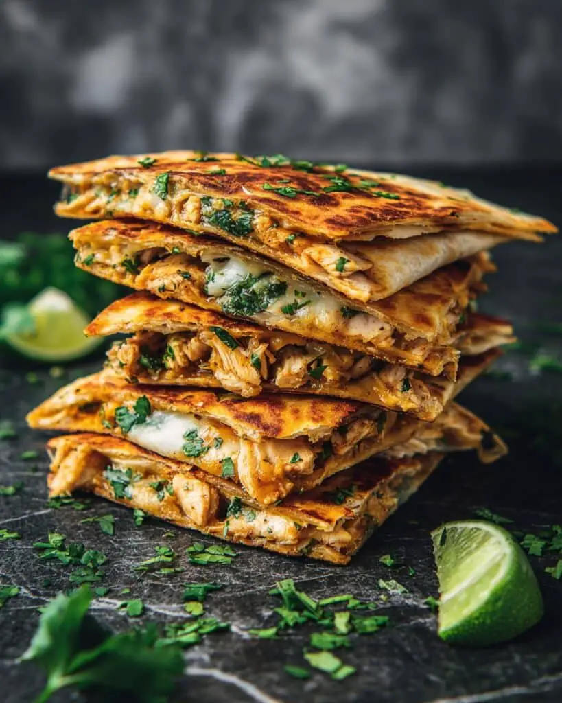 Cilantro-Lime Chicken Quesadillas Recipe