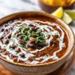 Mexican Style Black Bean Soup Recipe