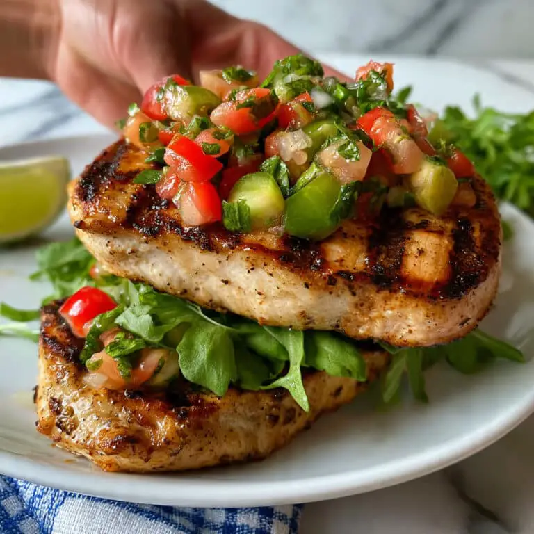 Zesty Lime & Cilantro Grilled Chicken with Avocado Salsa Recipe