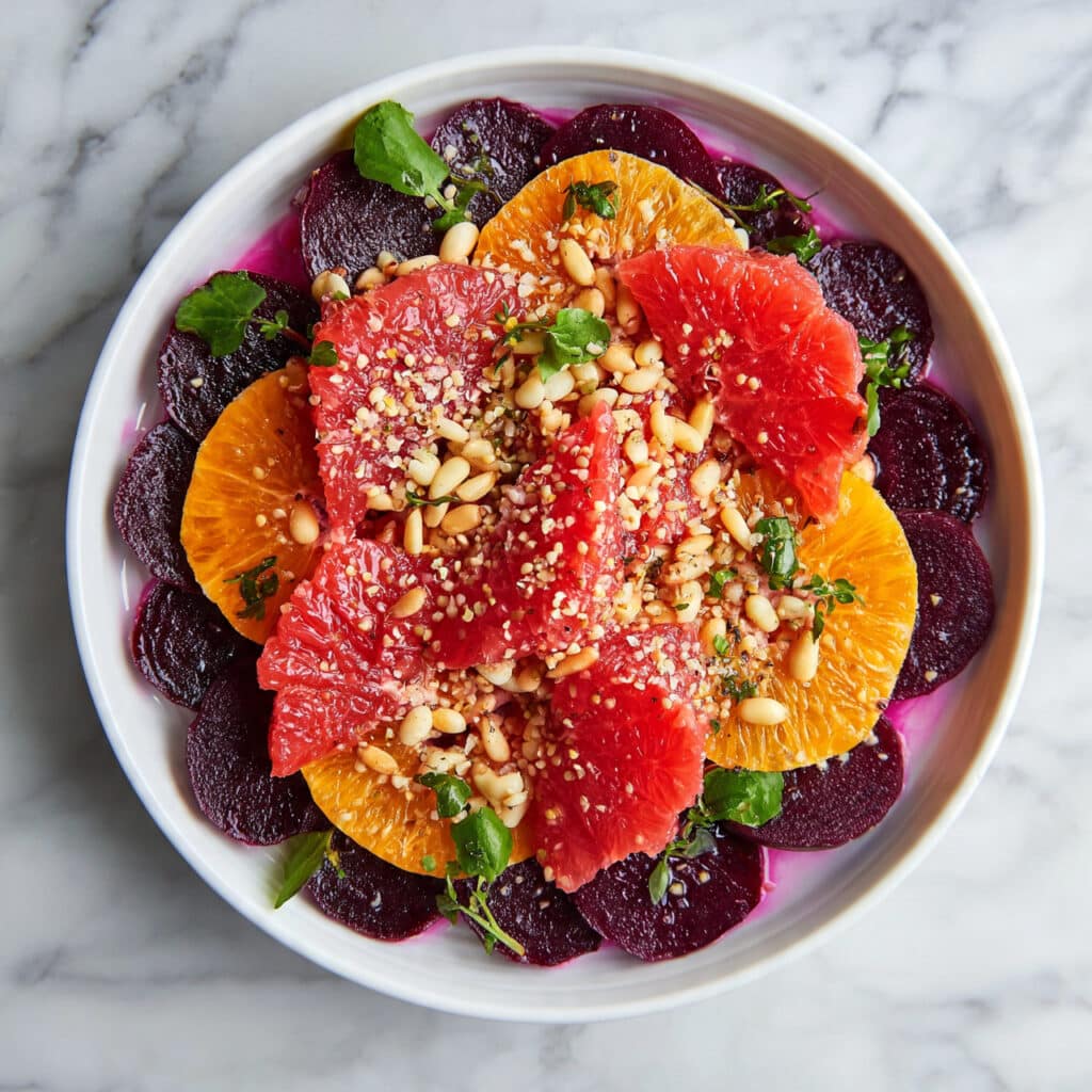 Roasted Beet Salad with Arugula, Goat Cheese, and Walnuts Recipe