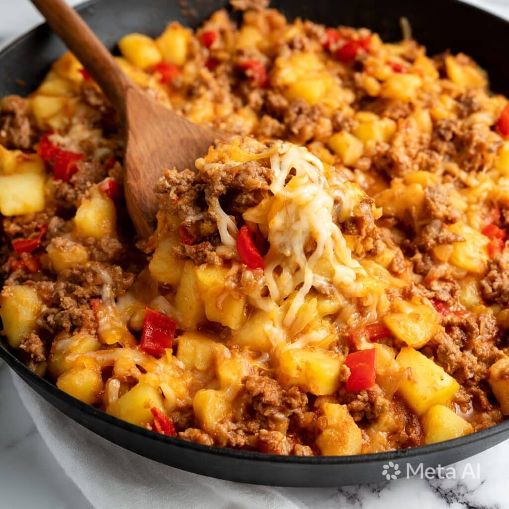 Cheesy Taco Potatoes Recipe