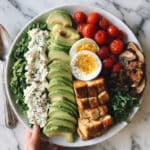 Winter Cobb Salad with Roasted Sweet Potatoes, Chicken, and Blue Cheese Recipe