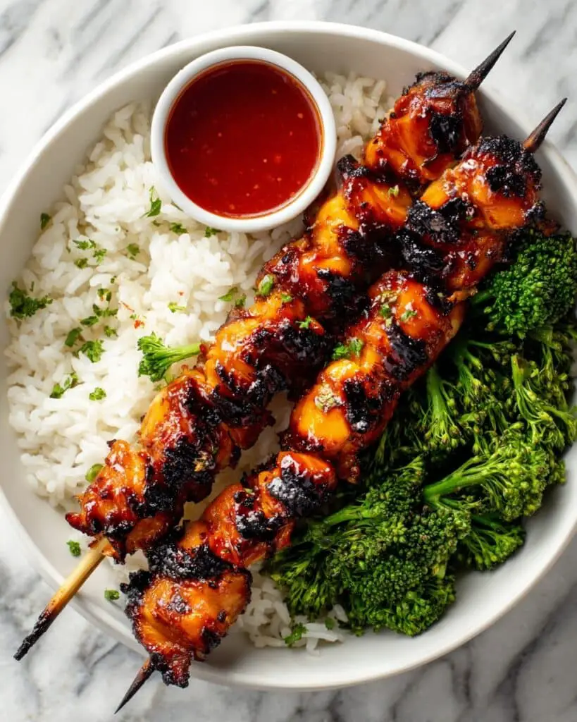 Healthy BBQ Chicken Skewers Recipe