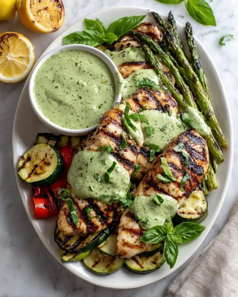 Lemon Pesto Grilled Chicken Recipe