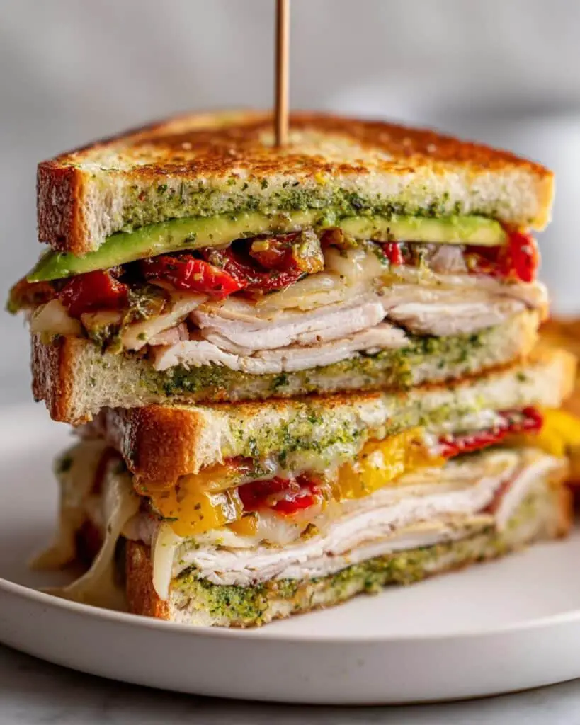Avocado Turkey Pesto Paninis Recipe