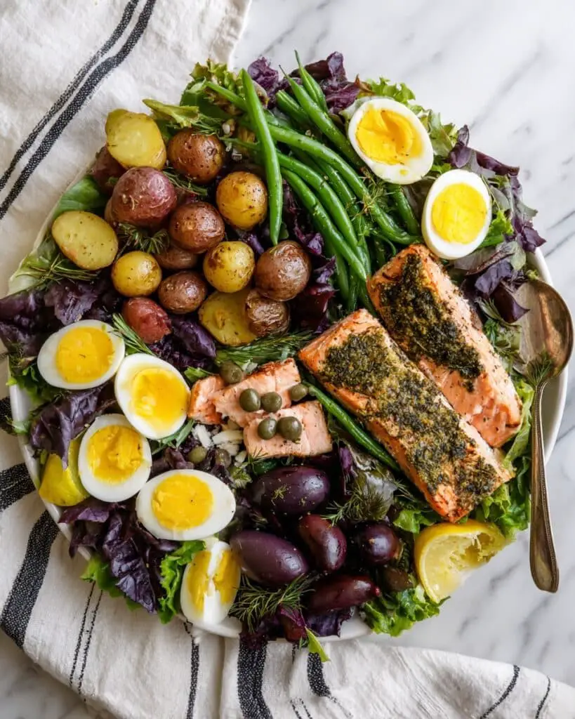Wild Salmon Niçoise Dinner Salad Recipe