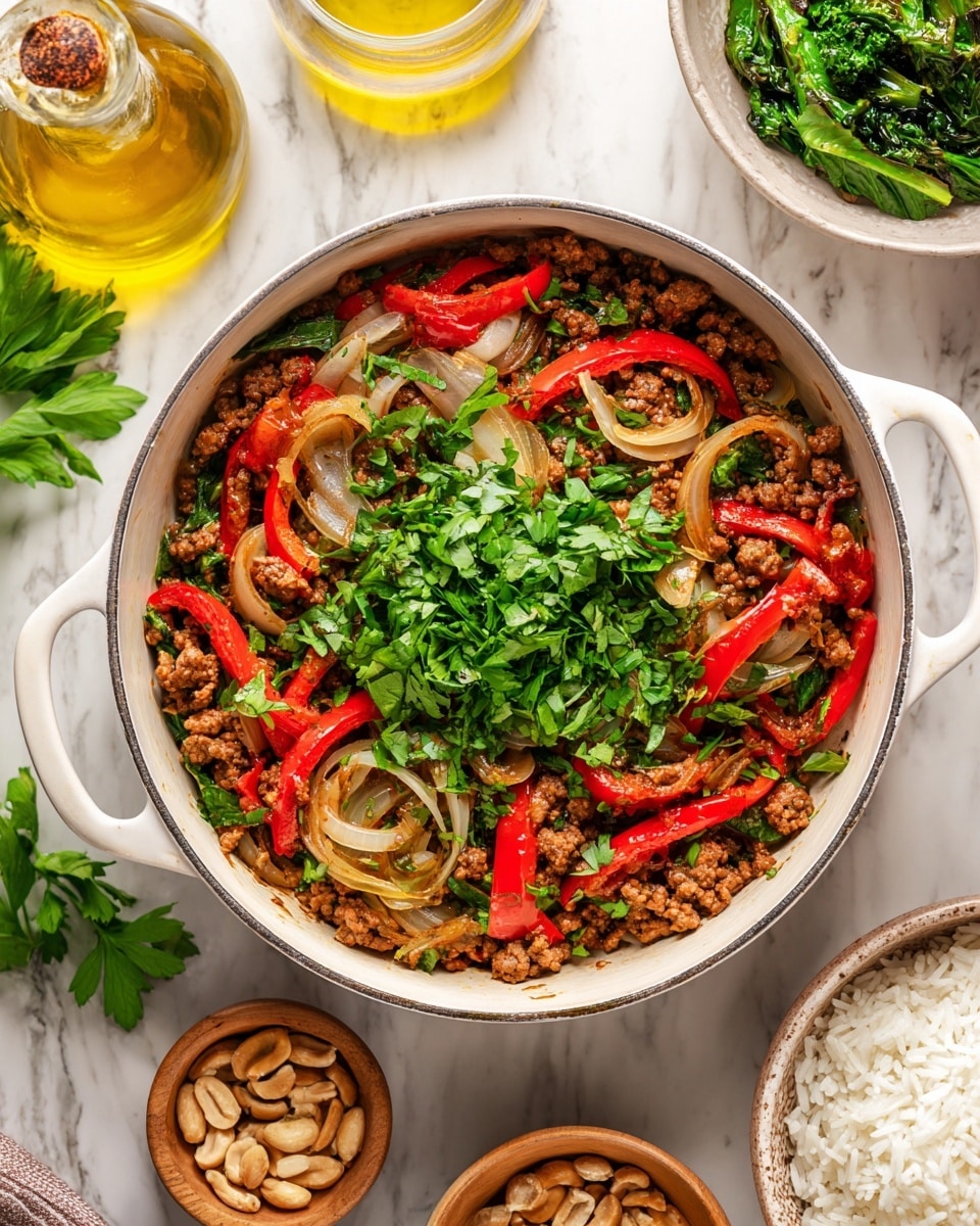 Thai Basil Beef Lettuce Wraps Recipe