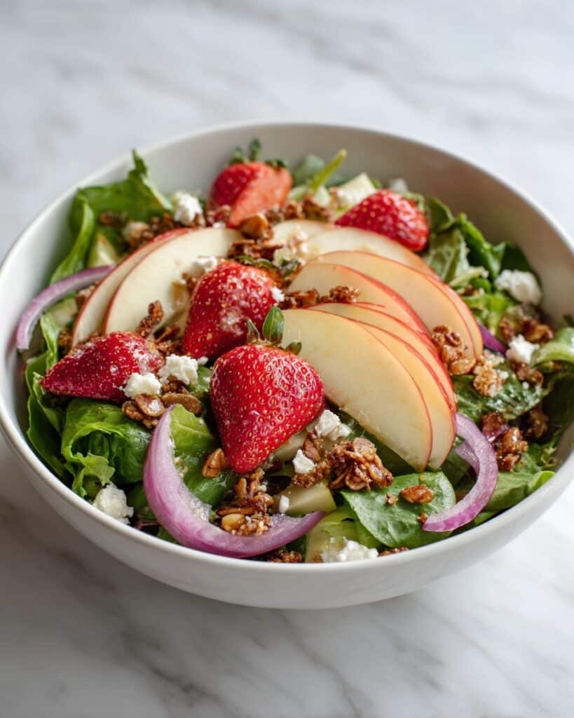 Summer Apple and Strawberry Salad Recipe