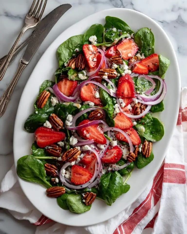 Strawberry Spinach Salad with Almonds Recipe