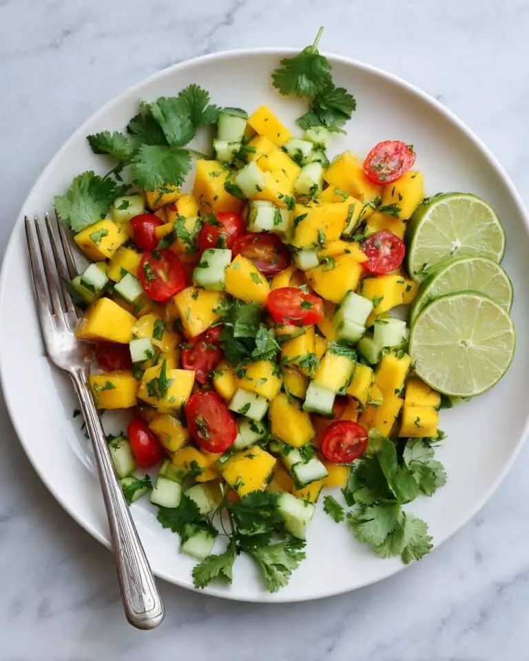 Mango Cucumber Salad with Lime Dressing Recipe