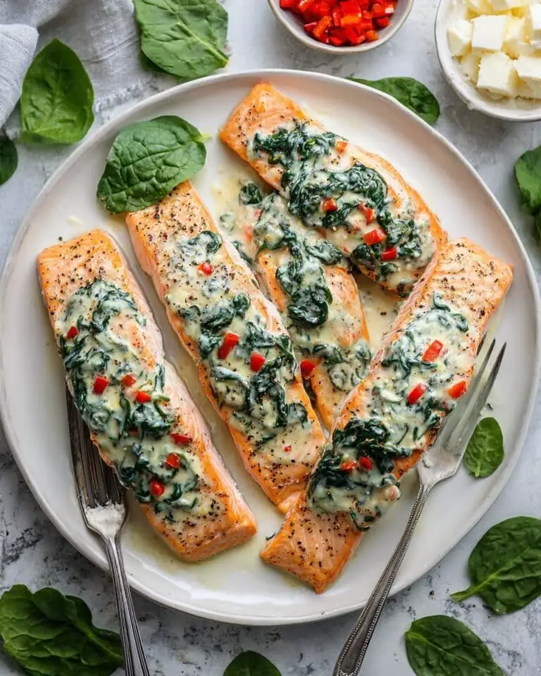 Mediterranean Stuffed Salmon Recipe