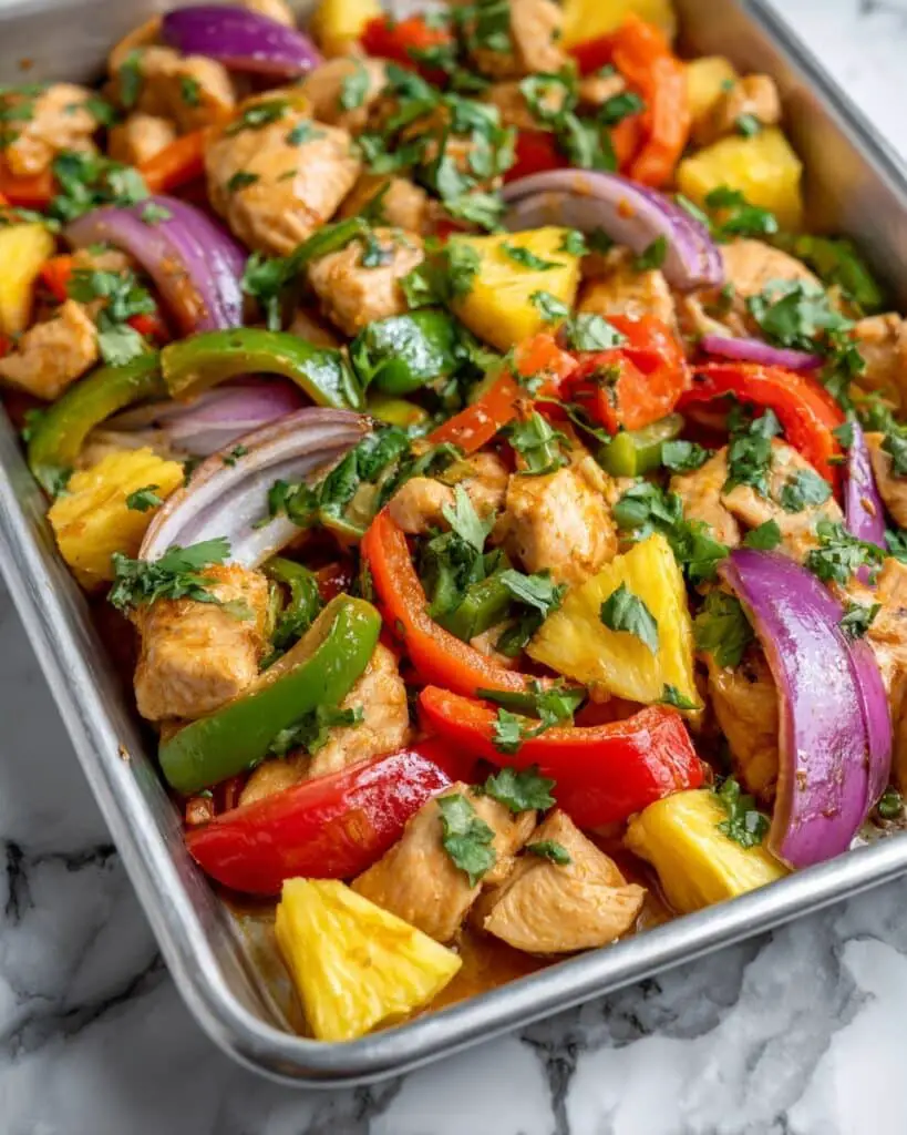 Hawaiian Chicken Sheet Pan Recipe