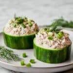 Tuna Cucumber Boats Recipe