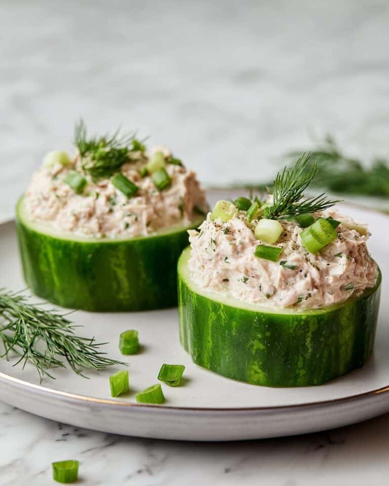 Tuna Cucumber Boats Recipe