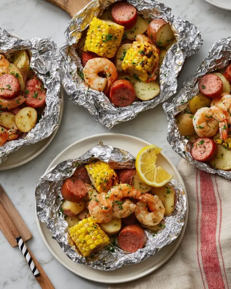 Shrimp Boil Foil Packets: Easy Grilled Seafood Dinner Recipe