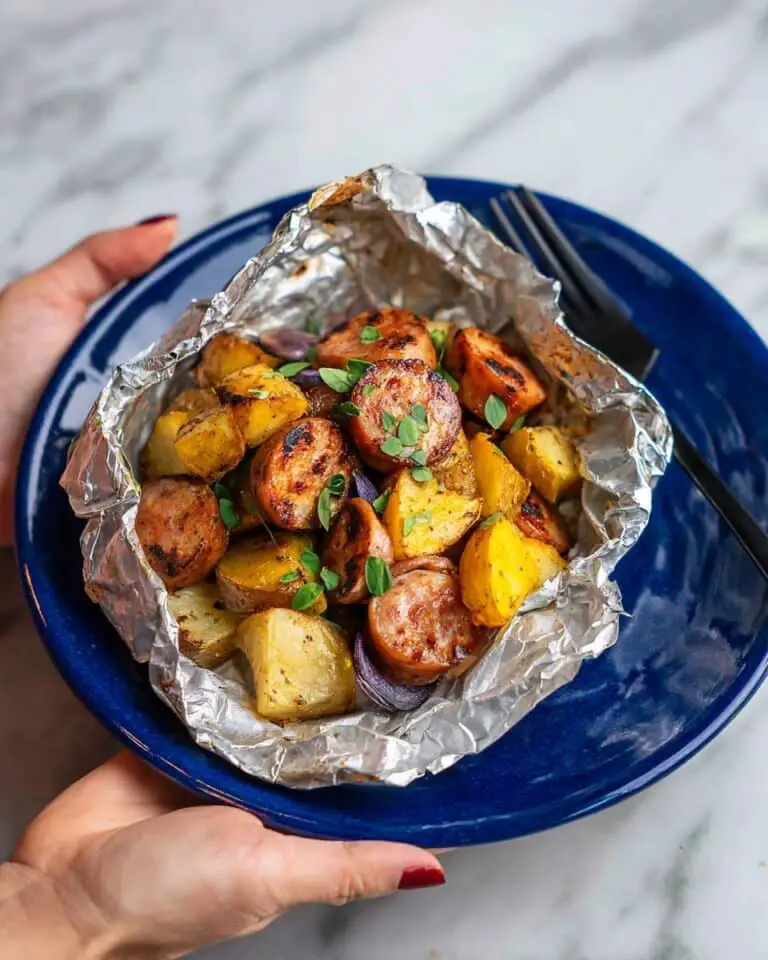 Kielbasa and Potato Foil Packets Recipe