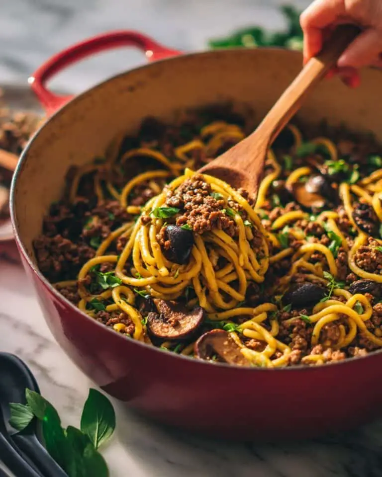 One Pan Beef Stroganoff Recipe