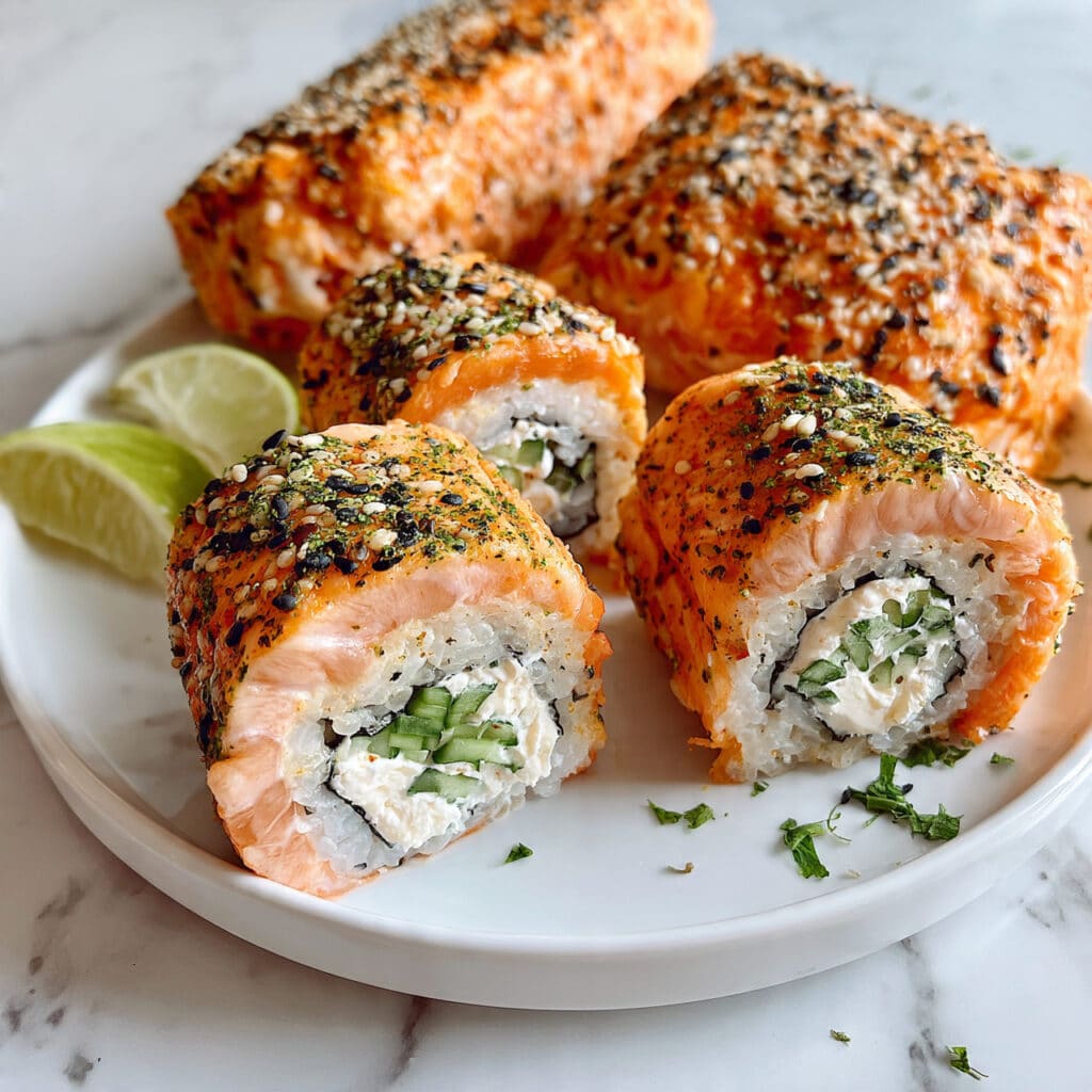 Smoked Salmon Avocado Roll-Ups Recipe